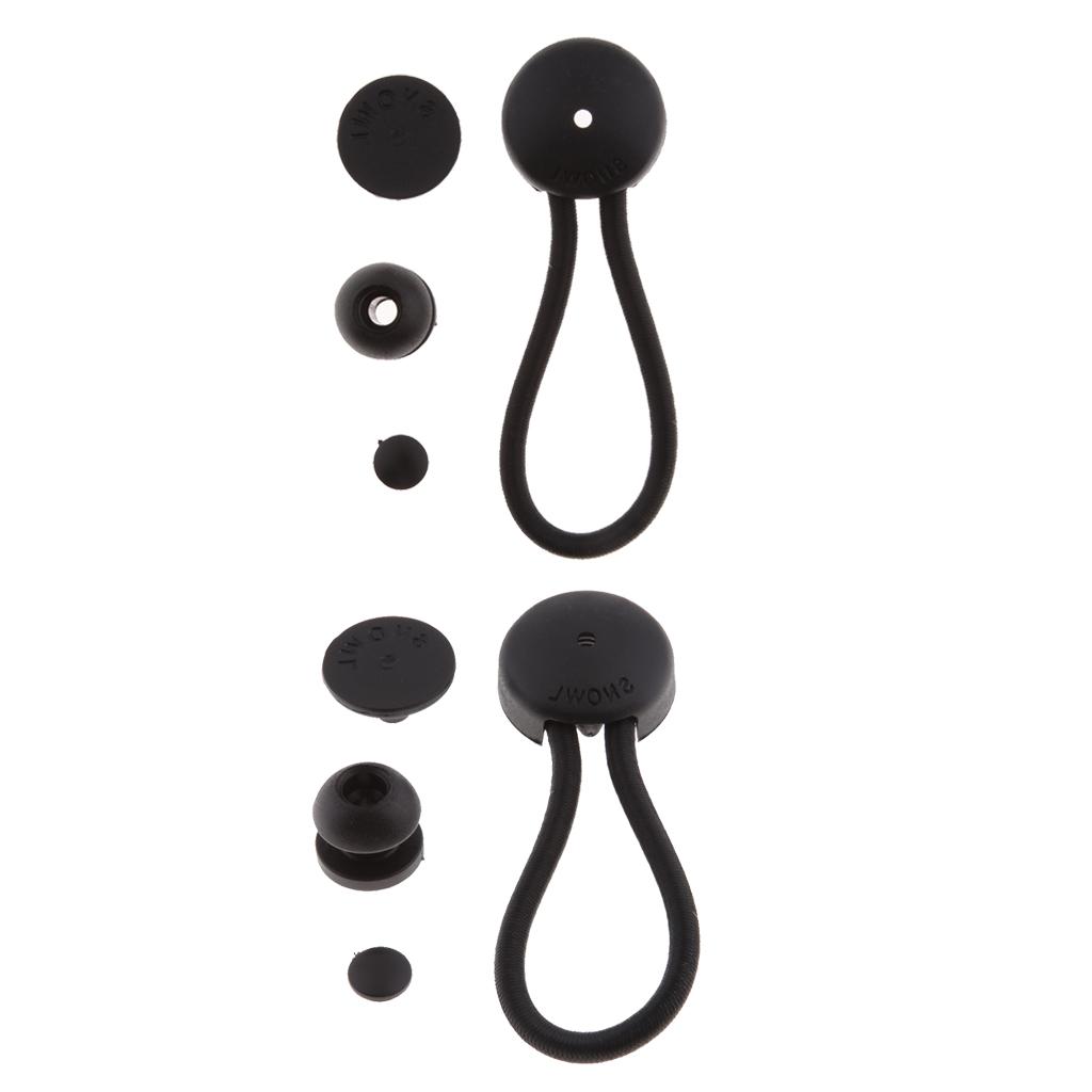 Luggage - Ball Bungee Cords Black Color Plastic