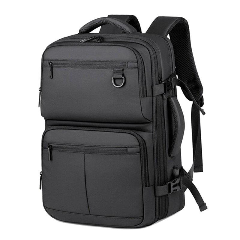 Backpacks - Expandable Travel Backpack Men 180° Open