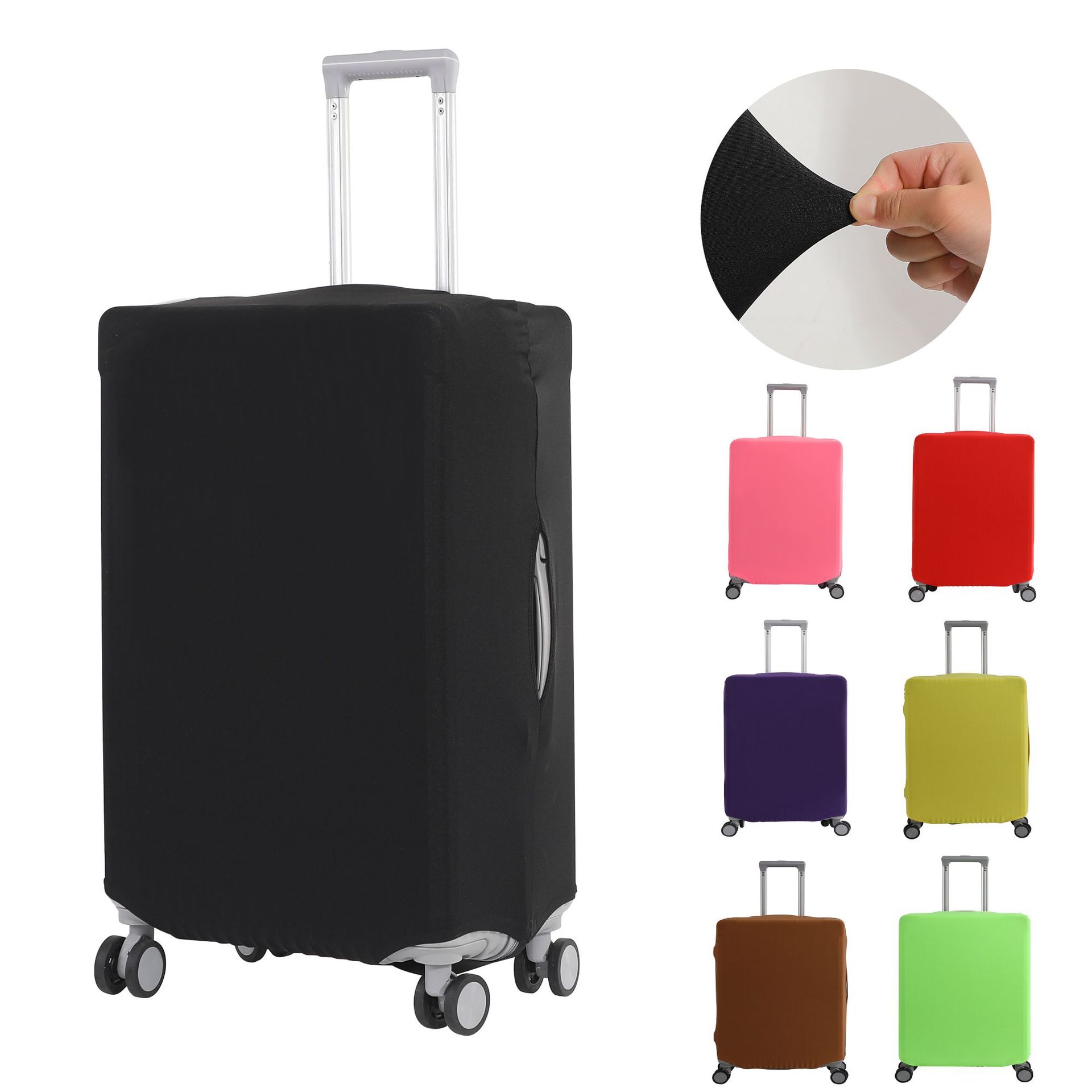 Solid Color Elastic Luggage Pr - Luggage Protective Cover Transparent ulasan dan harga