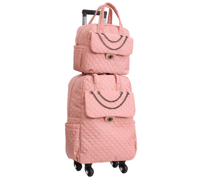 Women Carry on hand Luggage Ro - Foldable Rolling Luggage Bag ulasan dan harga