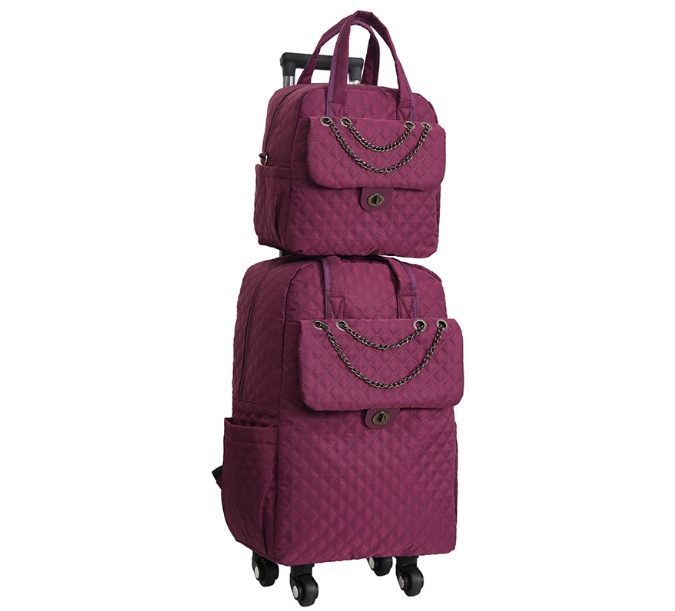 Women Carry on hand Luggage Ro - Foldable Rolling Luggage Bag ulasan dan harga
