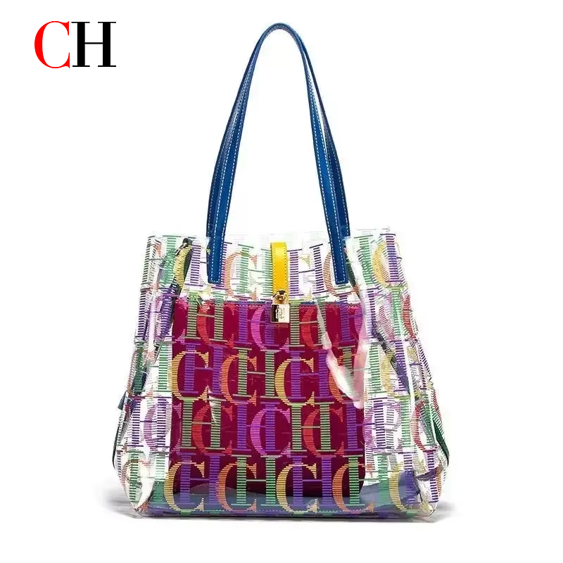 CH Women PVC Transparent Tote  - Wallets ulasan dan harga