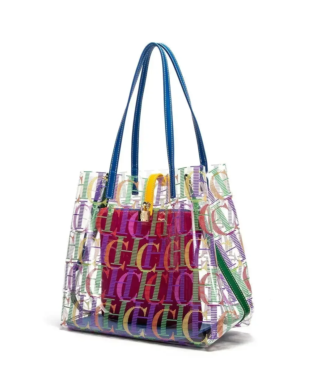 CH Women PVC Transparent Tote  - Wallets ulasan dan harga