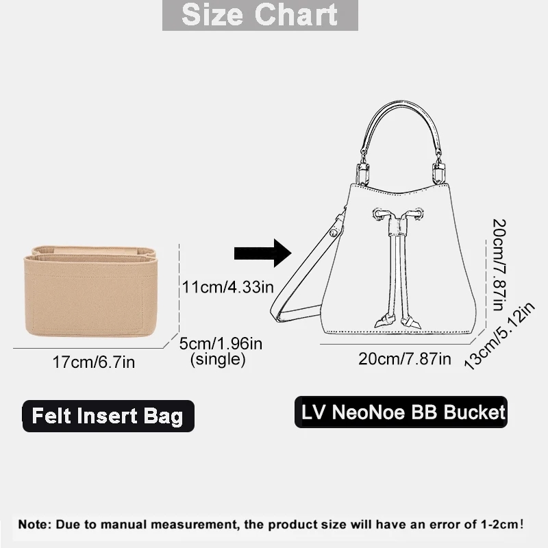 For LV Neonoe BB Bucket Felt I - Handbags ulasan dan harga