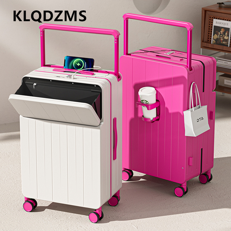 KLQDZMS Multifunctional Suitca - Front Opening Laptop Luggage 24 Inch ulasan dan harga