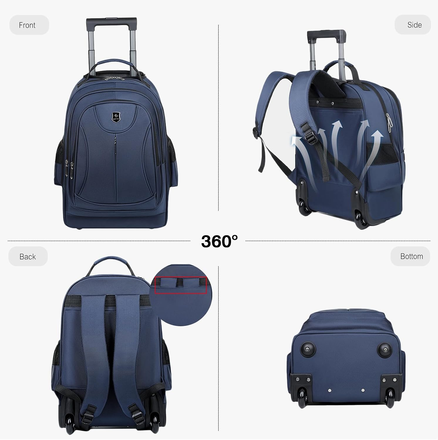 2026 Multi Functional Business - Foldable Rolling Luggage Bag ulasan dan harga