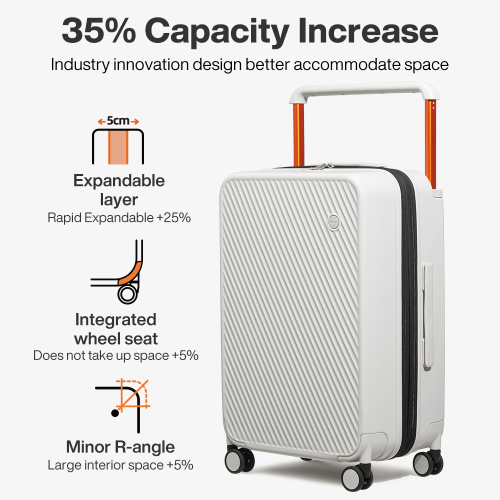 Mixi Expandable Carry On Lugga - Foldable Rolling Luggage Bag ulasan dan harga