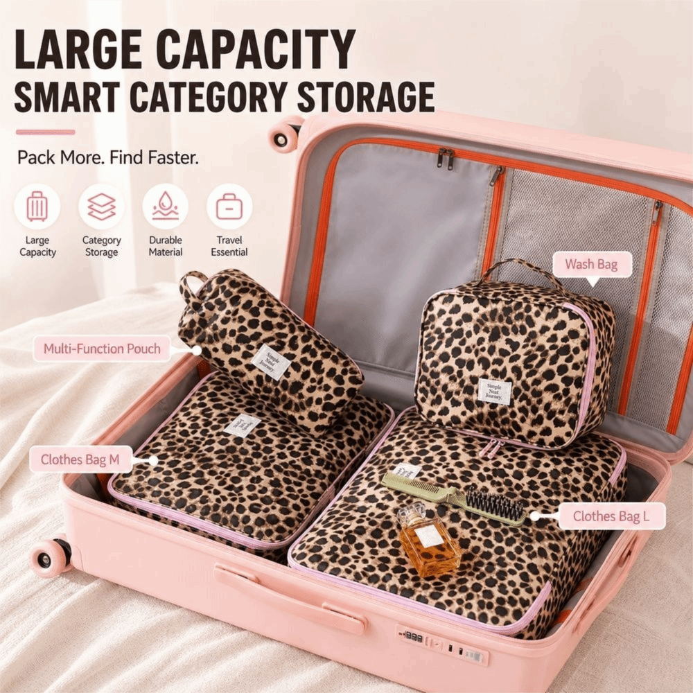 New Waterproof Leopard Makeup  - Cosmetic Bags ulasan dan harga