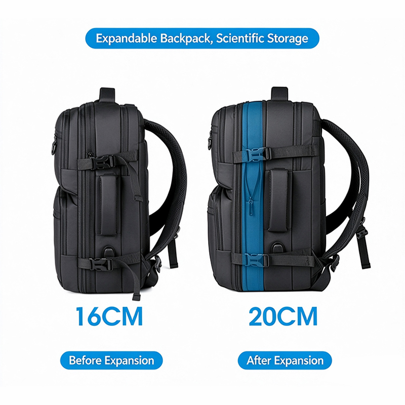 Expandable Travel Backpack Men - Backpacks ulasan dan harga