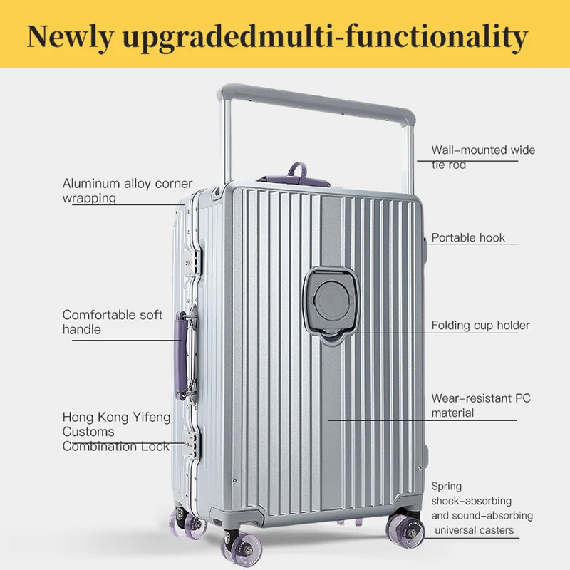 MIGEBAO 20 Inch Premium Luggag - Aluminum Frame Carry On Luggage ulasan dan harga