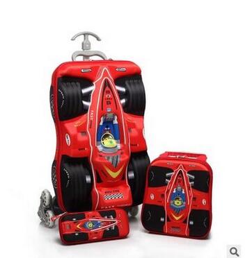 3D Boys Car trolley suitcase C - Foldable Rolling Luggage Bag ulasan dan harga